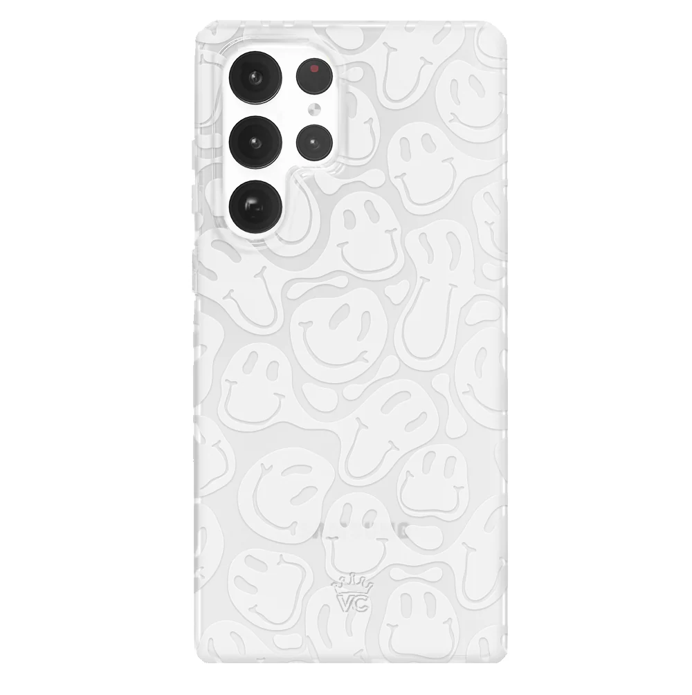 Clear Frosted Smiley Samsung Case - Image 11