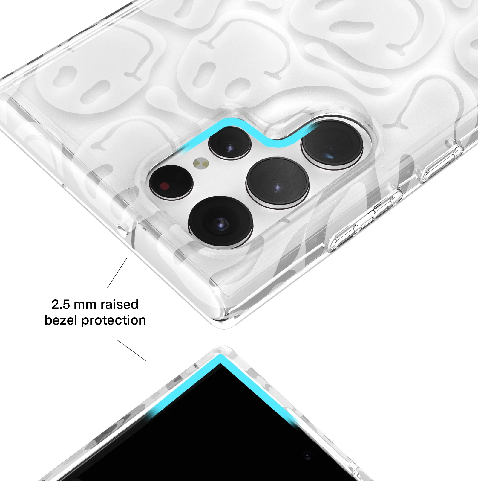 Clear Frosted Smiley Samsung Case - Image 12