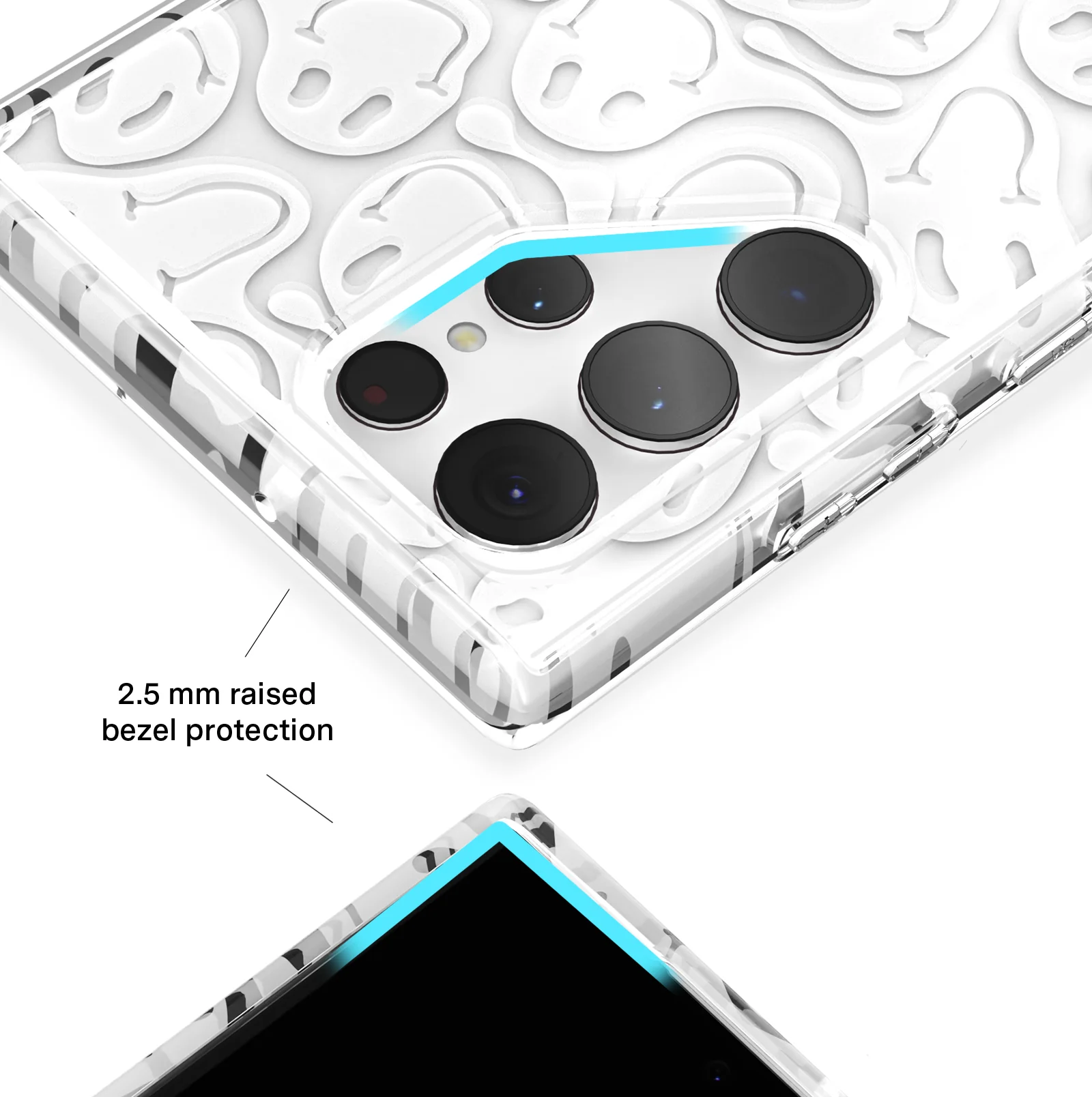 Clear Frosted Smiley Samsung Case - Image 27