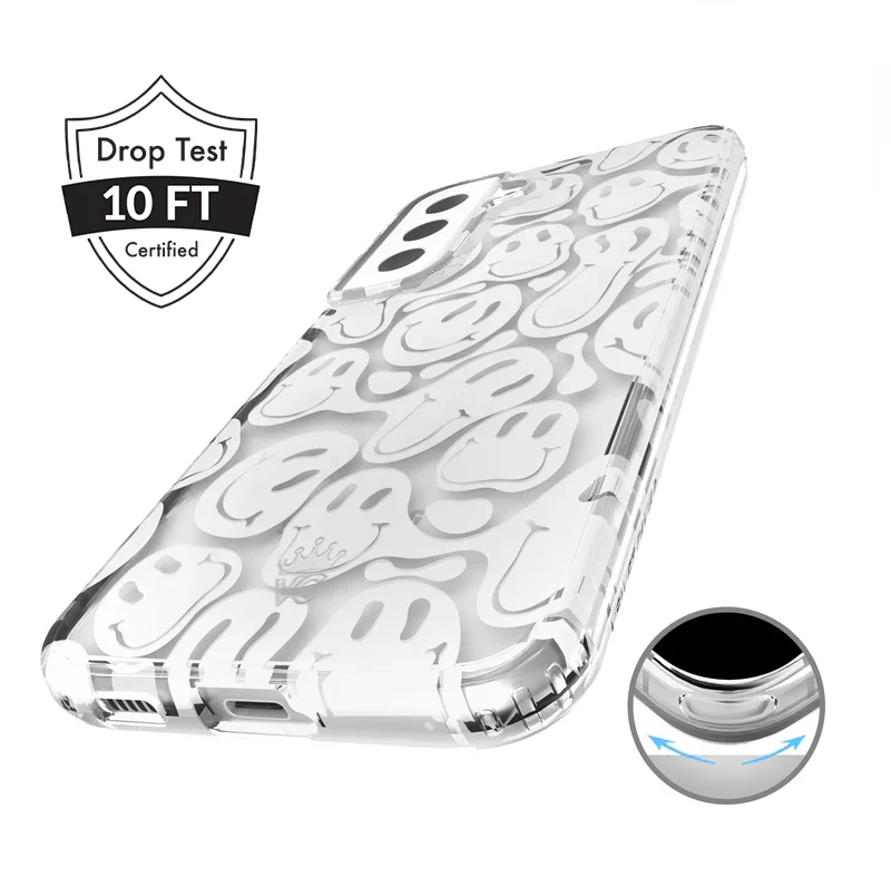 Clear Frosted Smiley Samsung Case - Image 38