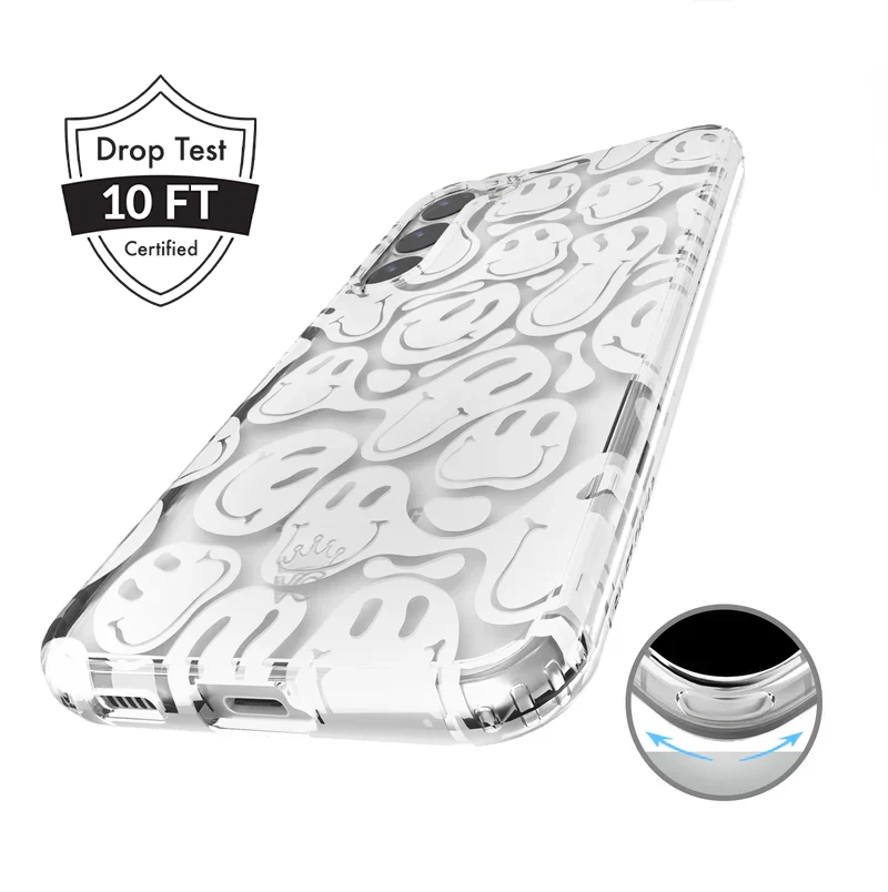 Clear Frosted Smiley Samsung Case - Image 4