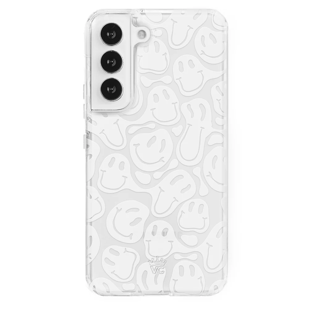 Clear Frosted Smiley Samsung Case - Image 40