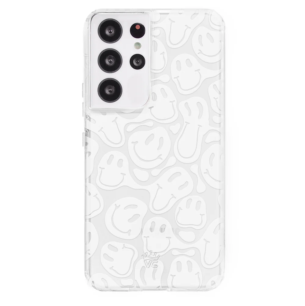 Clear Frosted Smiley Samsung Case - Image 41