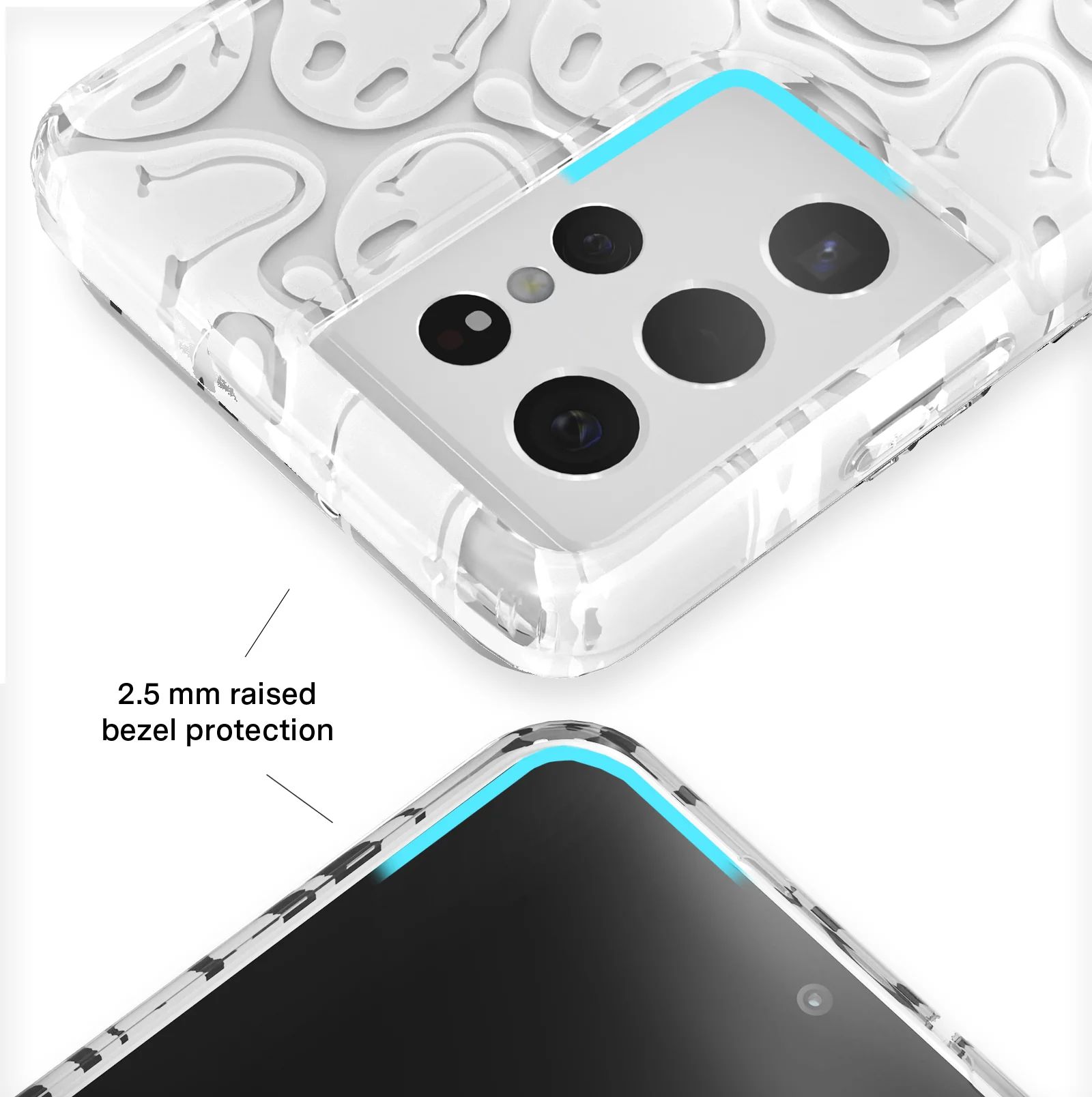 Clear Frosted Smiley Samsung Case - Image 42