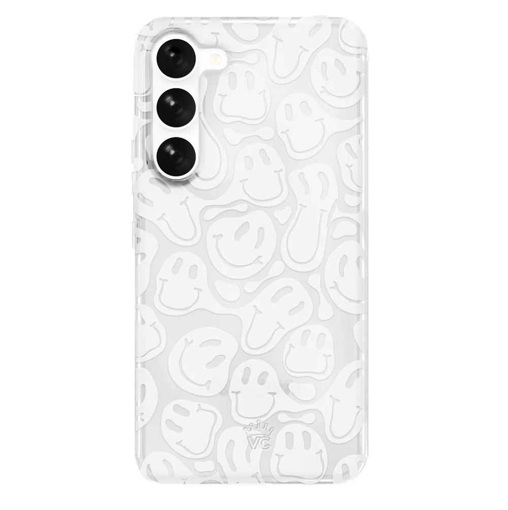 Clear Frosted Smiley Samsung Case - Image 6