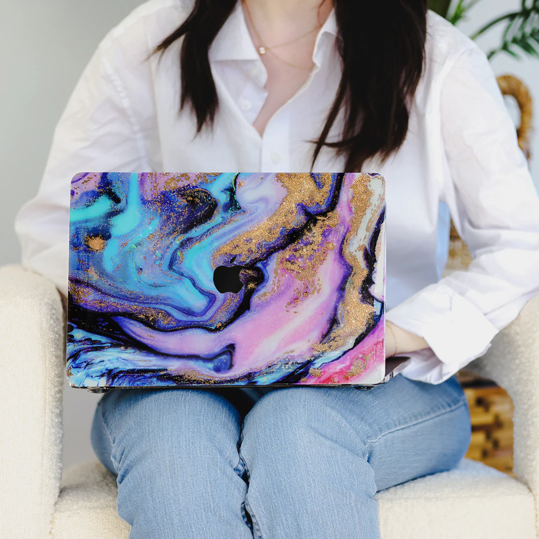 Galaxy Glitter Marble MacBook Case 2.0 - Image 2