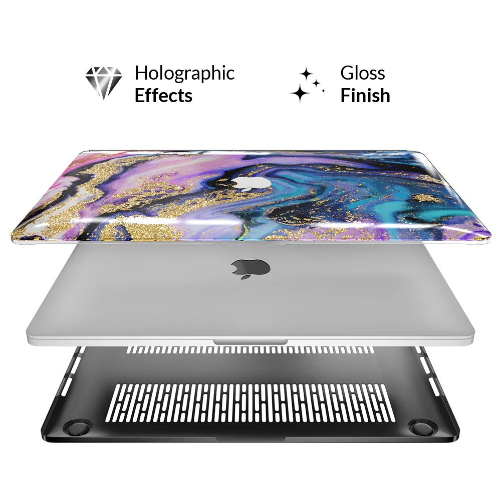 Galaxy Glitter Marble MacBook Case 2.0 - Image 3