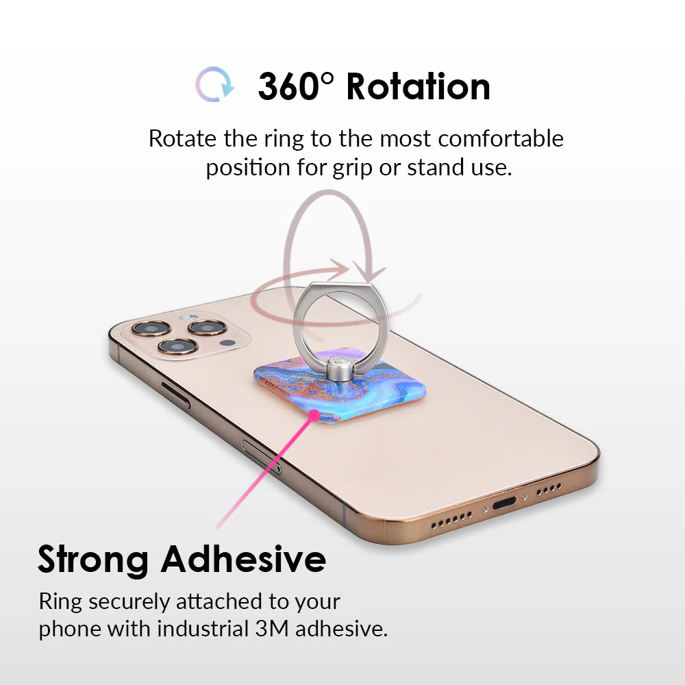 Galaxy Glitter Phone Ring - Image 4