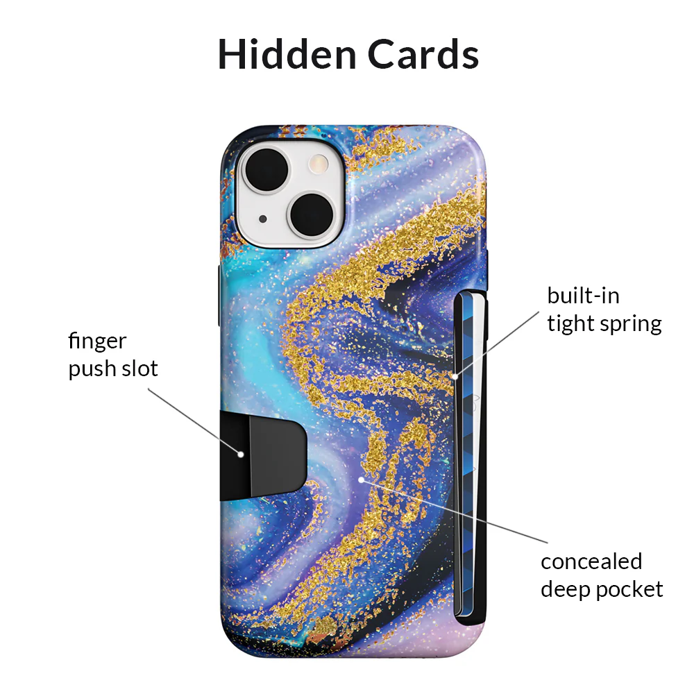 Galaxy Glitter iPhone Wallet Case - Image 108