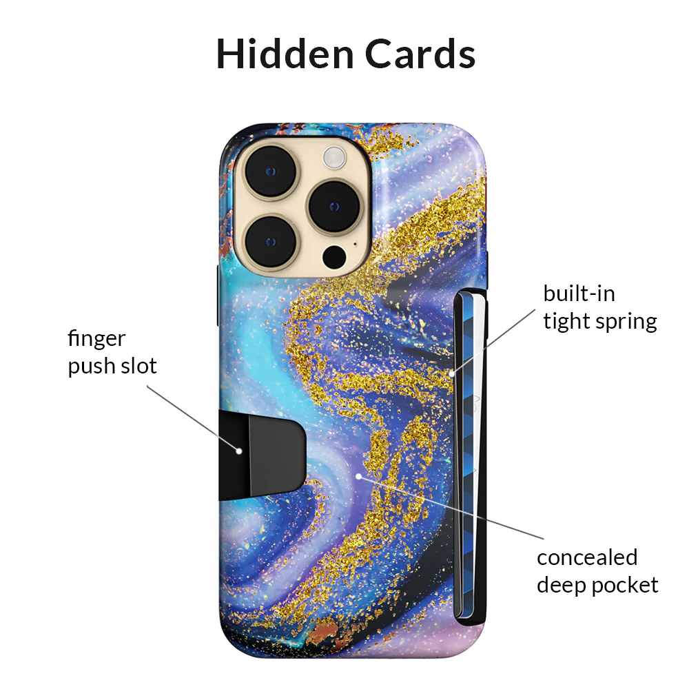 Galaxy Glitter iPhone Wallet Case - Image 124