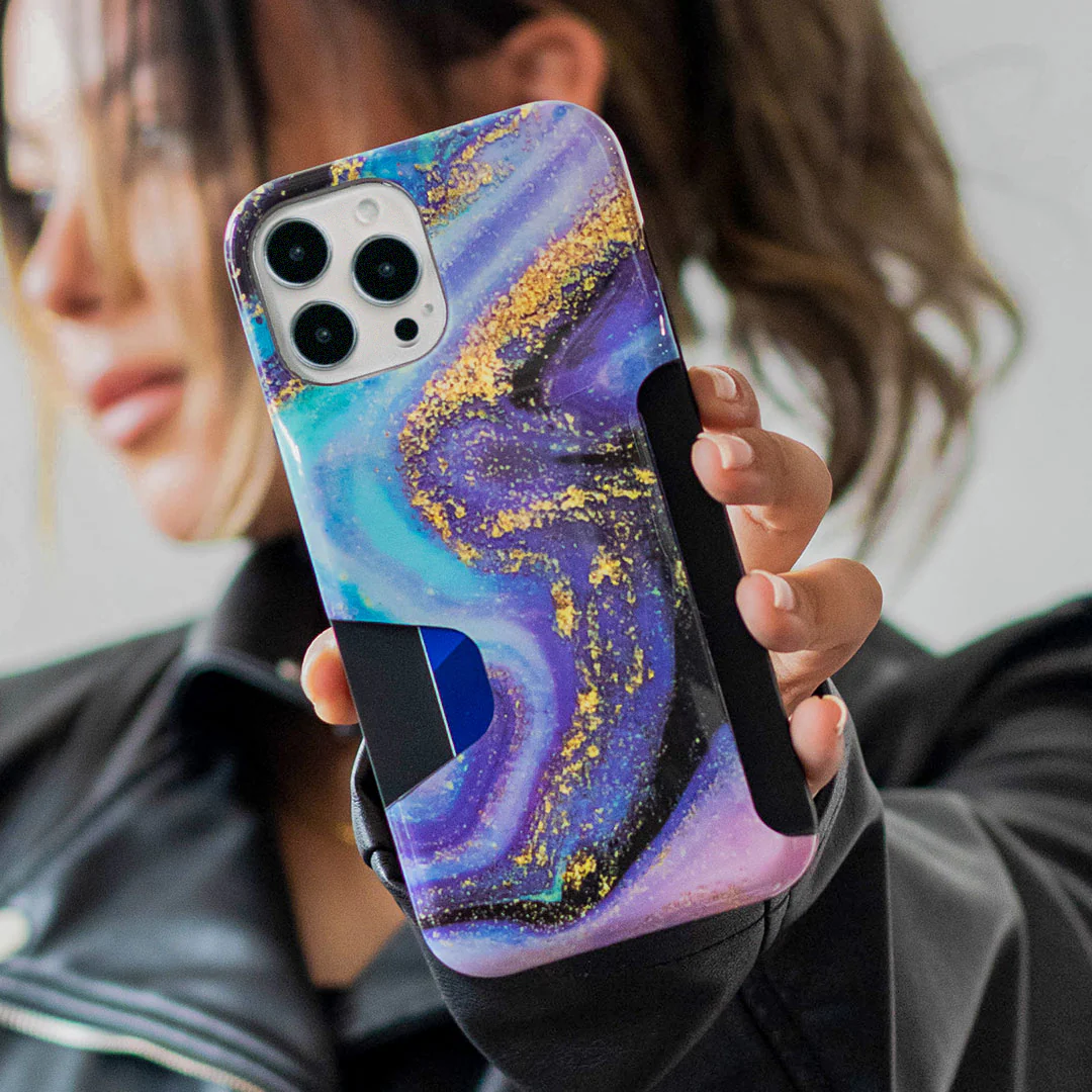 Galaxy Glitter iPhone Wallet Case - Image 58