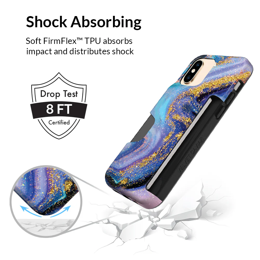 Galaxy Glitter iPhone Wallet Case - Image 6