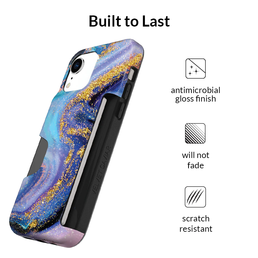 Galaxy Glitter iPhone Wallet Case - Image 72