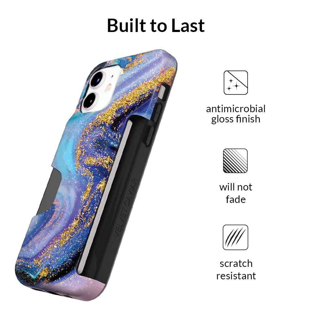 Galaxy Glitter iPhone Wallet Case - Image 80