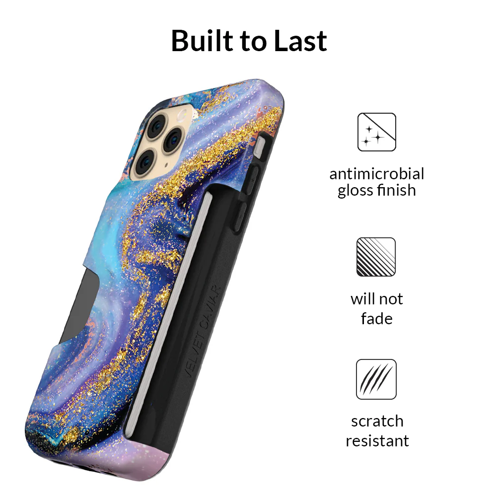 Galaxy Glitter iPhone Wallet Case - Image 88