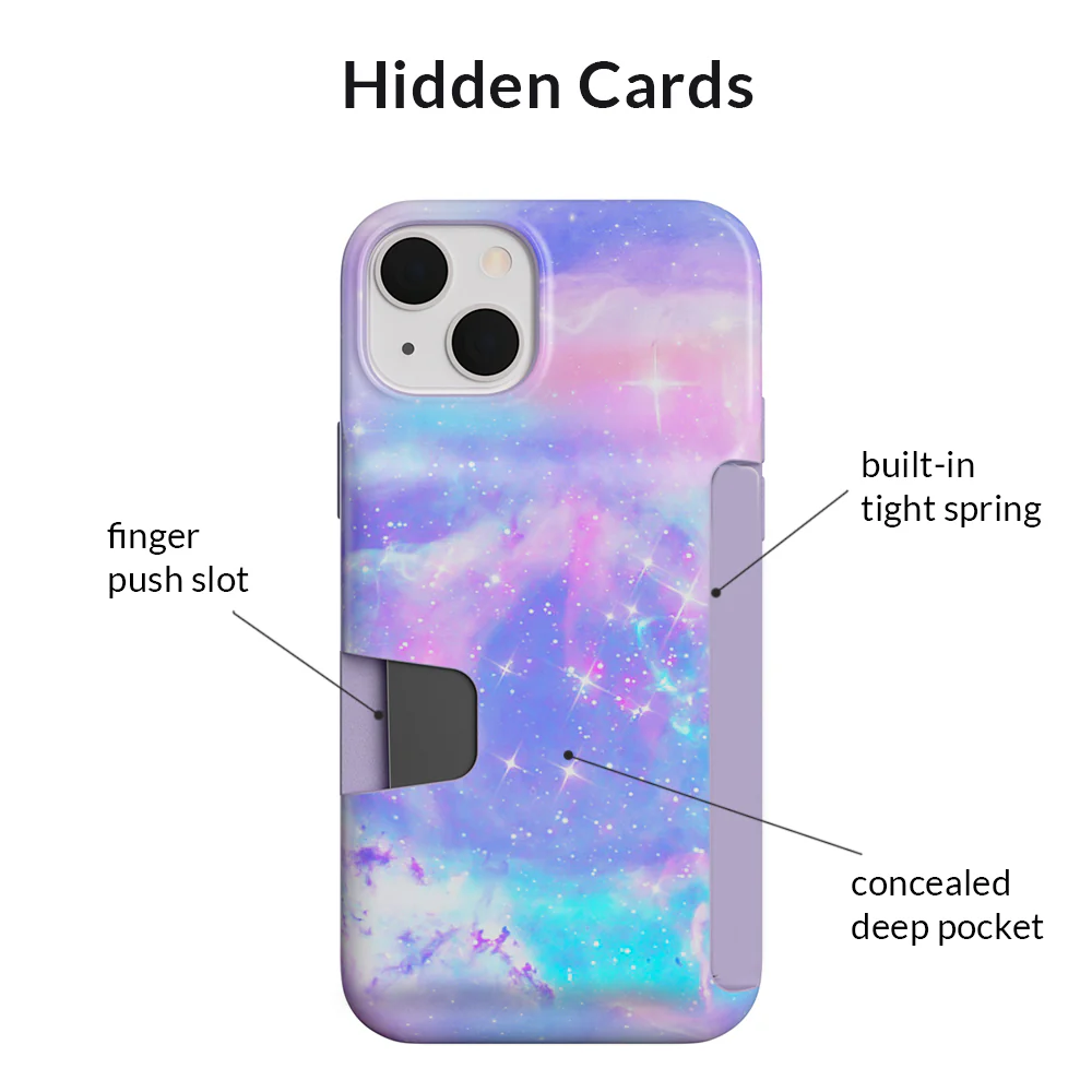 Pastel Galaxy iPhone Wallet Case - Image 100