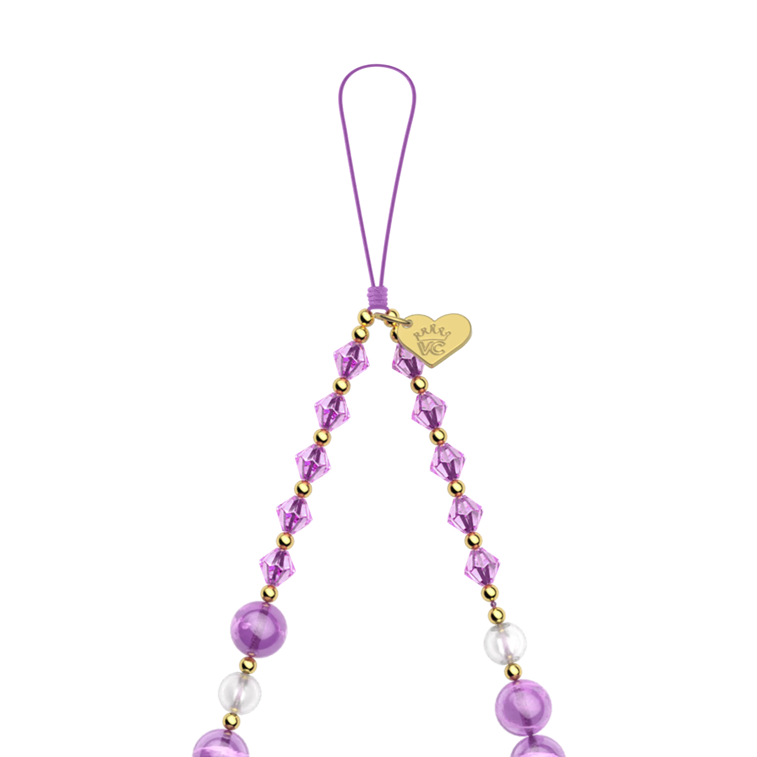 Amethyst Gemstone Phone Charm - Image 4
