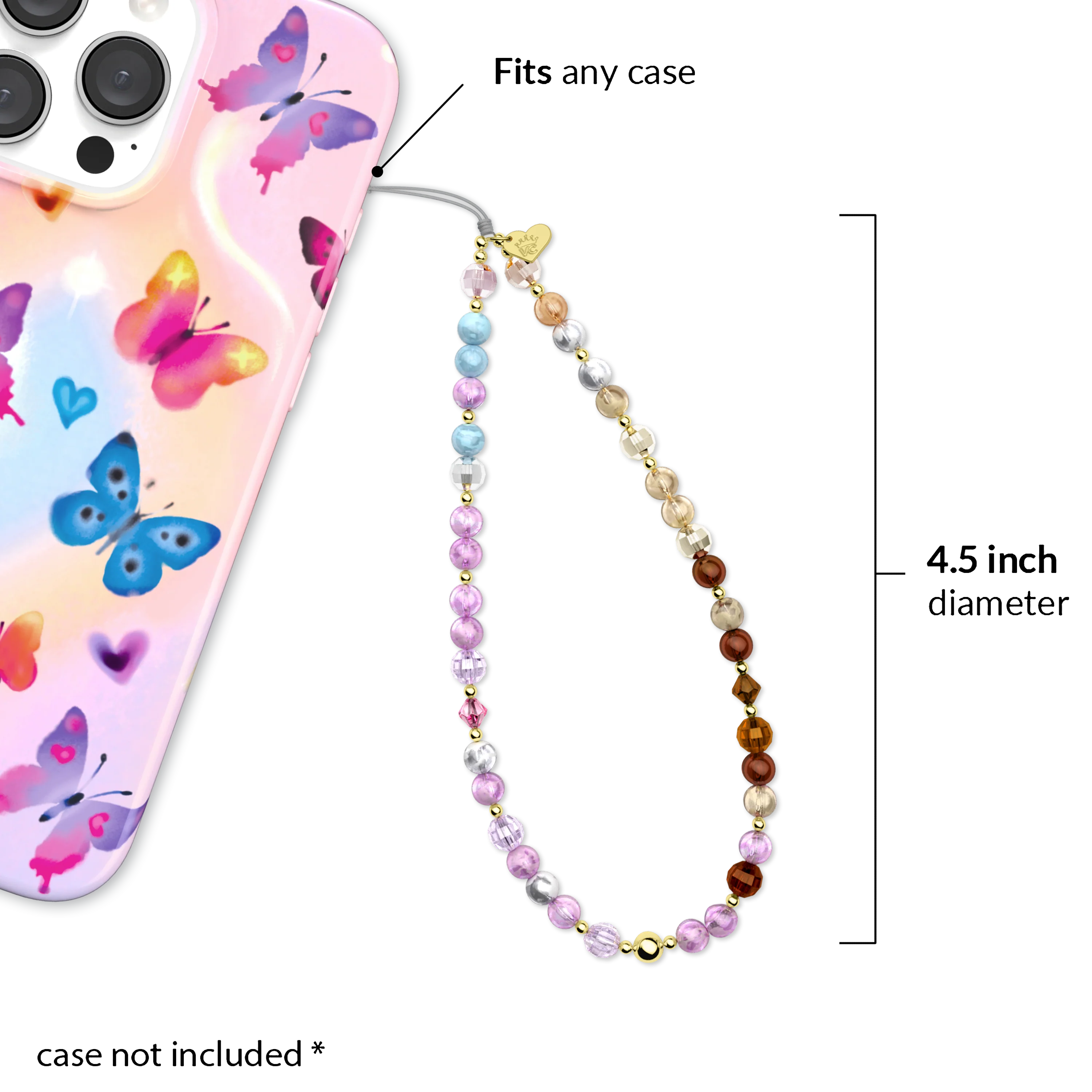 Ombre Gemstone Phone Charm - Image 3