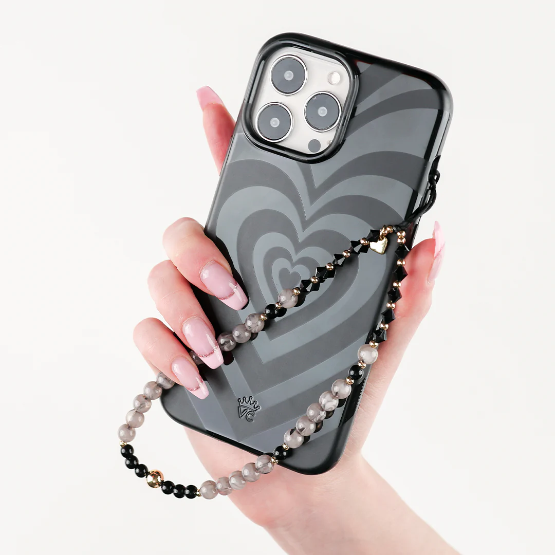 Stone Grey Gemstone Phone Charm - Image 2