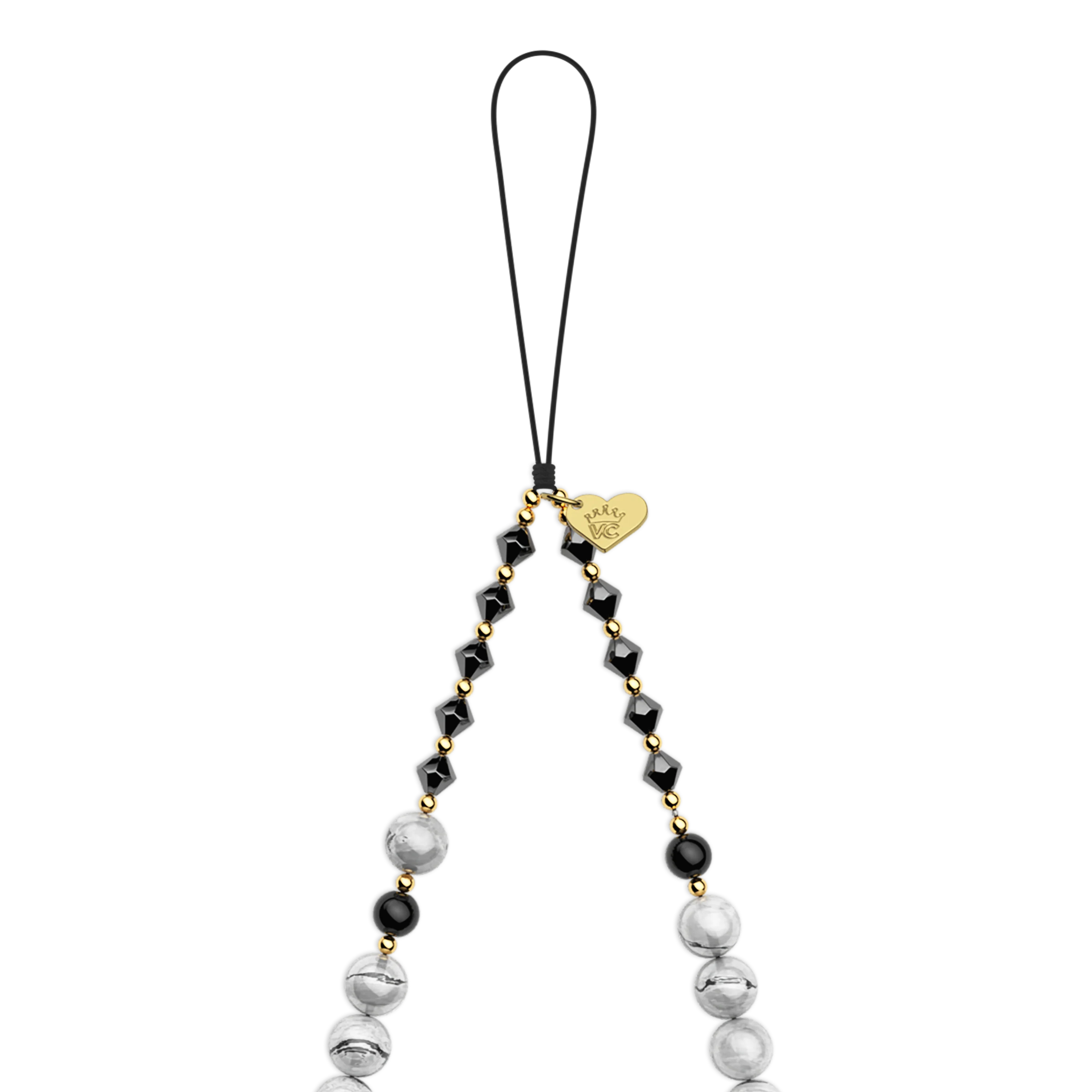Stone Grey Gemstone Phone Charm - Image 4