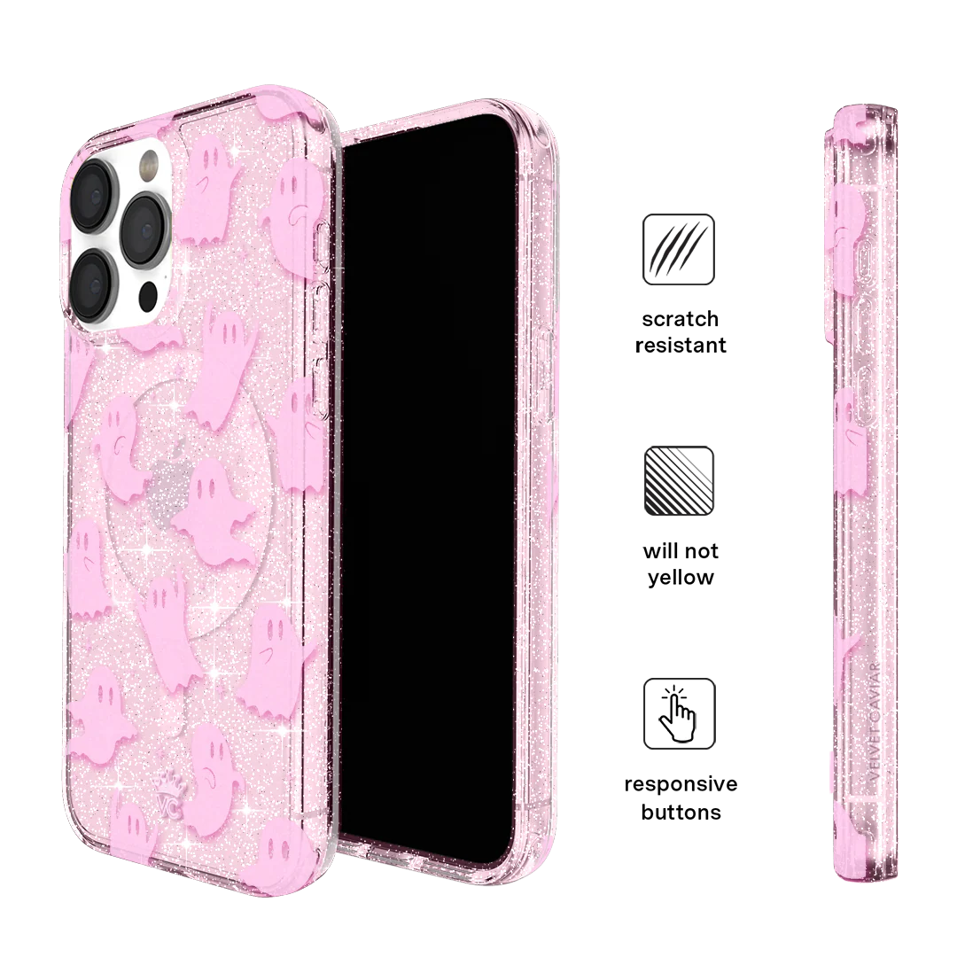 Ghosted Pink Glitter iPhone Case - Image 10