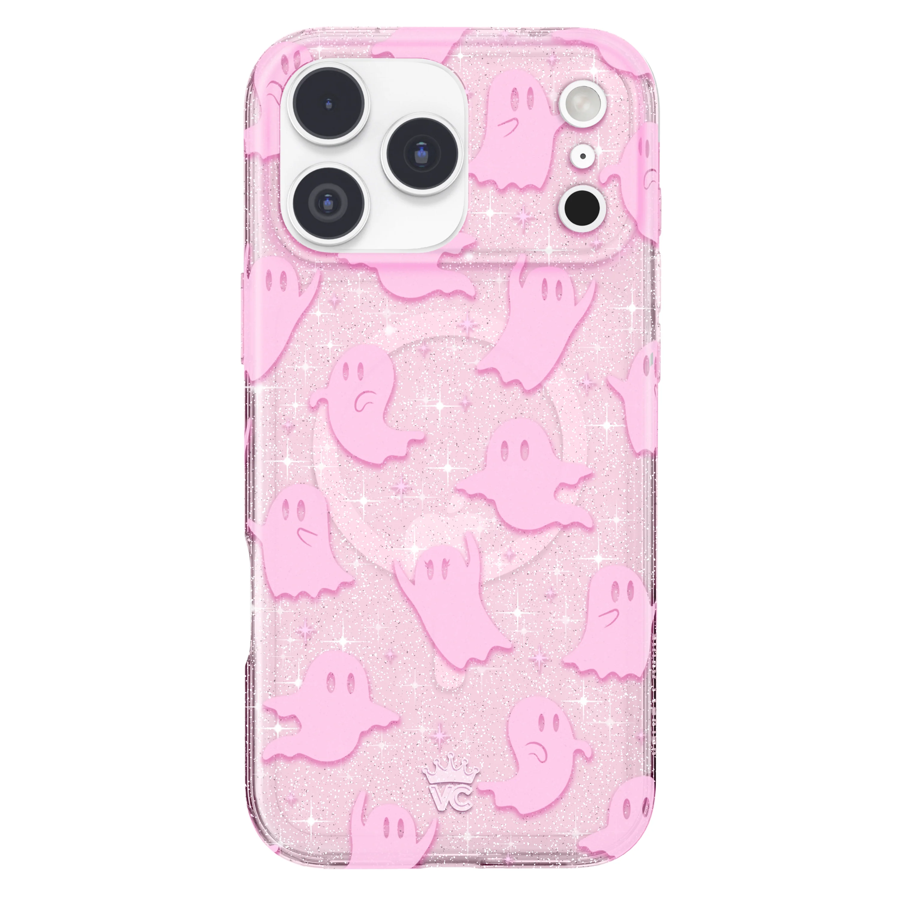 Ghosted Pink Glitter iPhone Case - Image 101