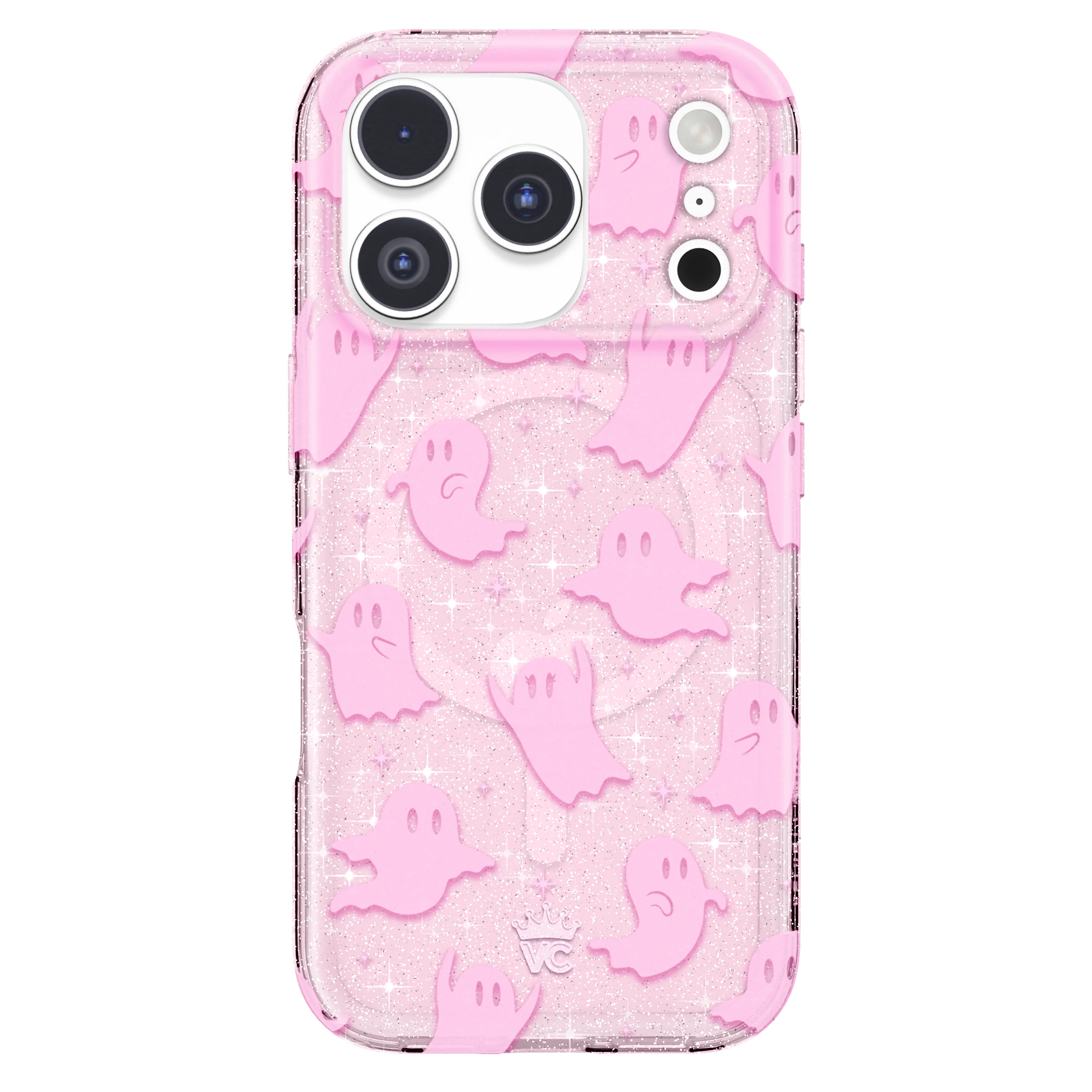 Ghosted Pink Glitter iPhone Case - Image 106