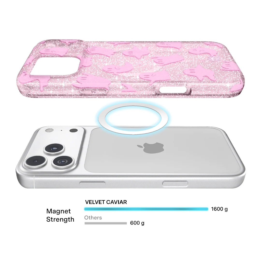 Ghosted Pink Glitter iPhone Case - Image 109