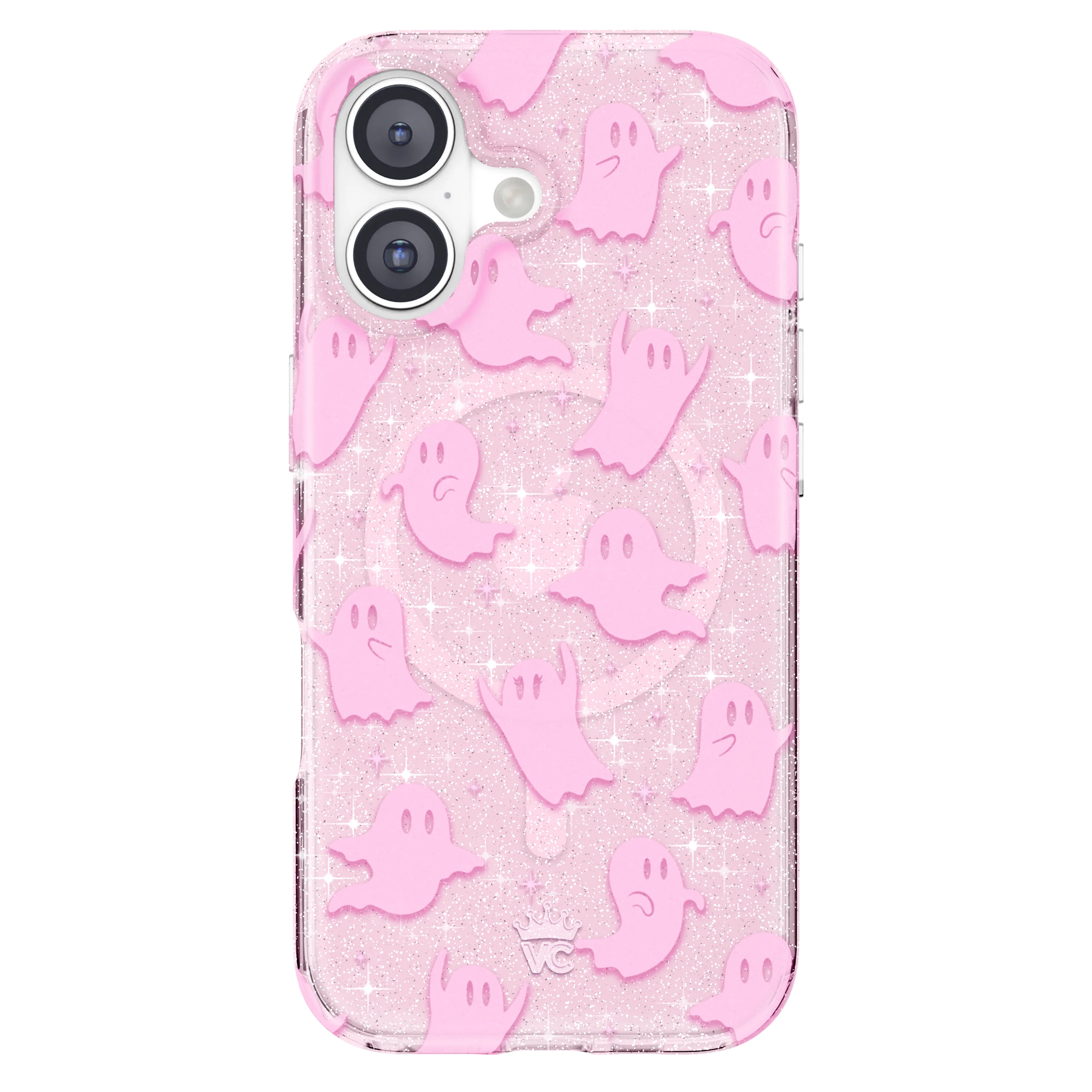 Ghosted Pink Glitter iPhone Case - Image 111
