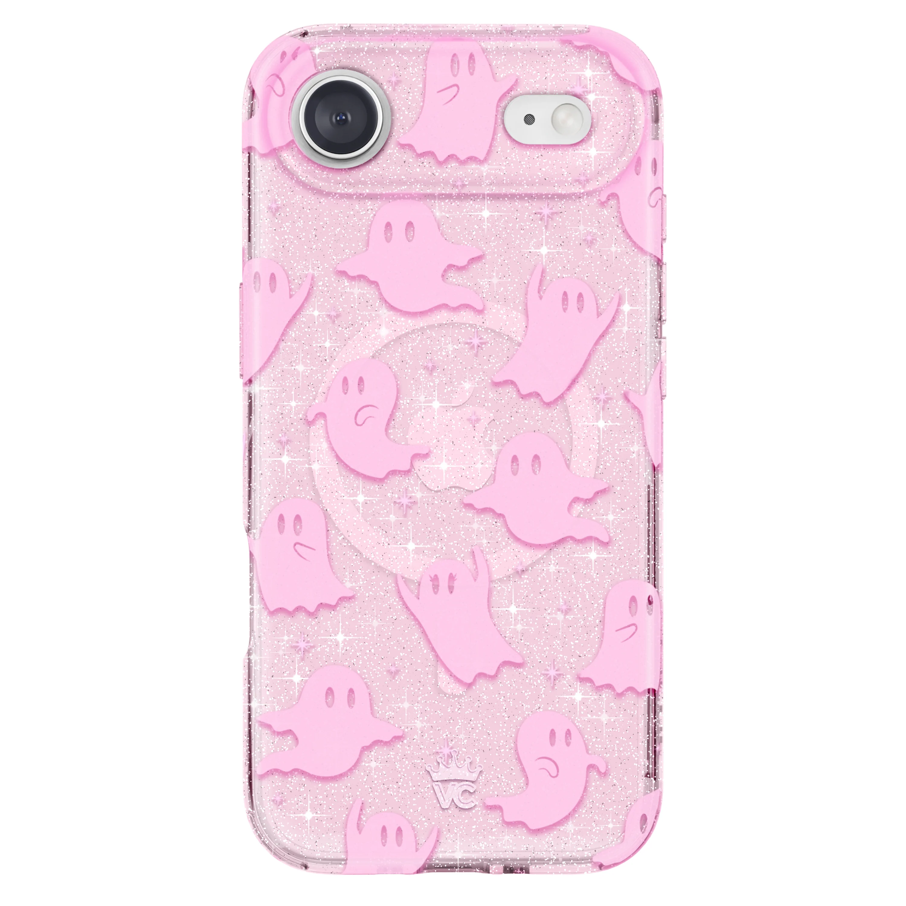 Ghosted Pink Glitter iPhone Case - Image 116