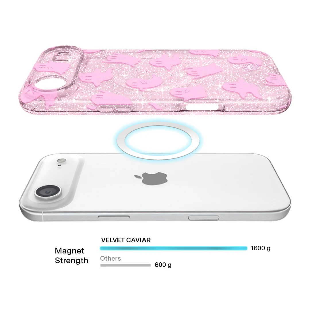 Ghosted Pink Glitter iPhone Case - Image 119
