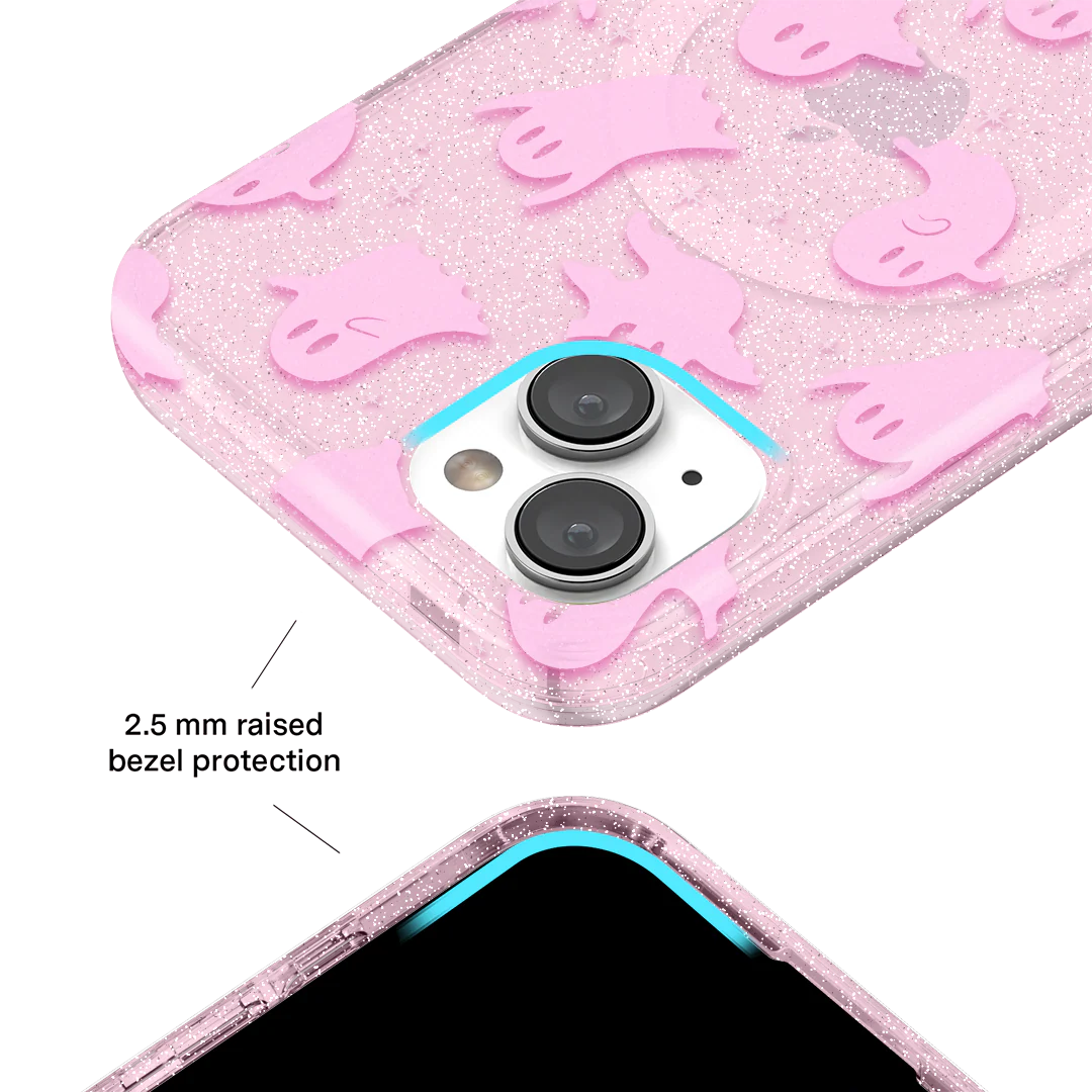 Ghosted Pink Glitter iPhone Case - Image 12