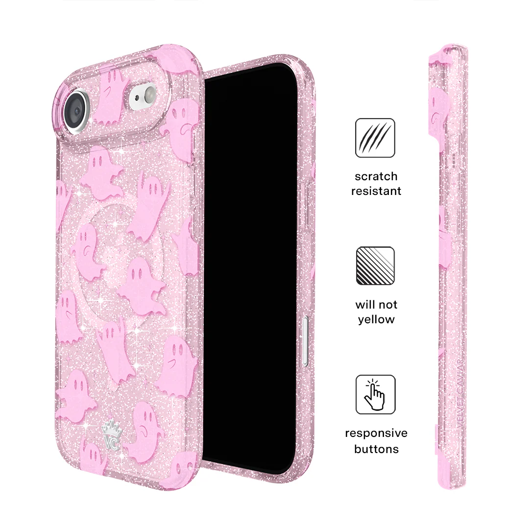 Ghosted Pink Glitter iPhone Case - Image 120