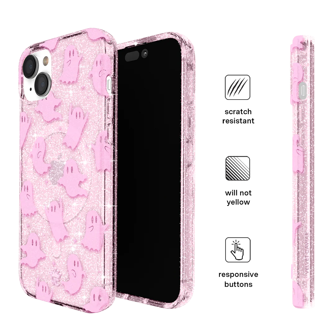 Ghosted Pink Glitter iPhone Case - Image 15