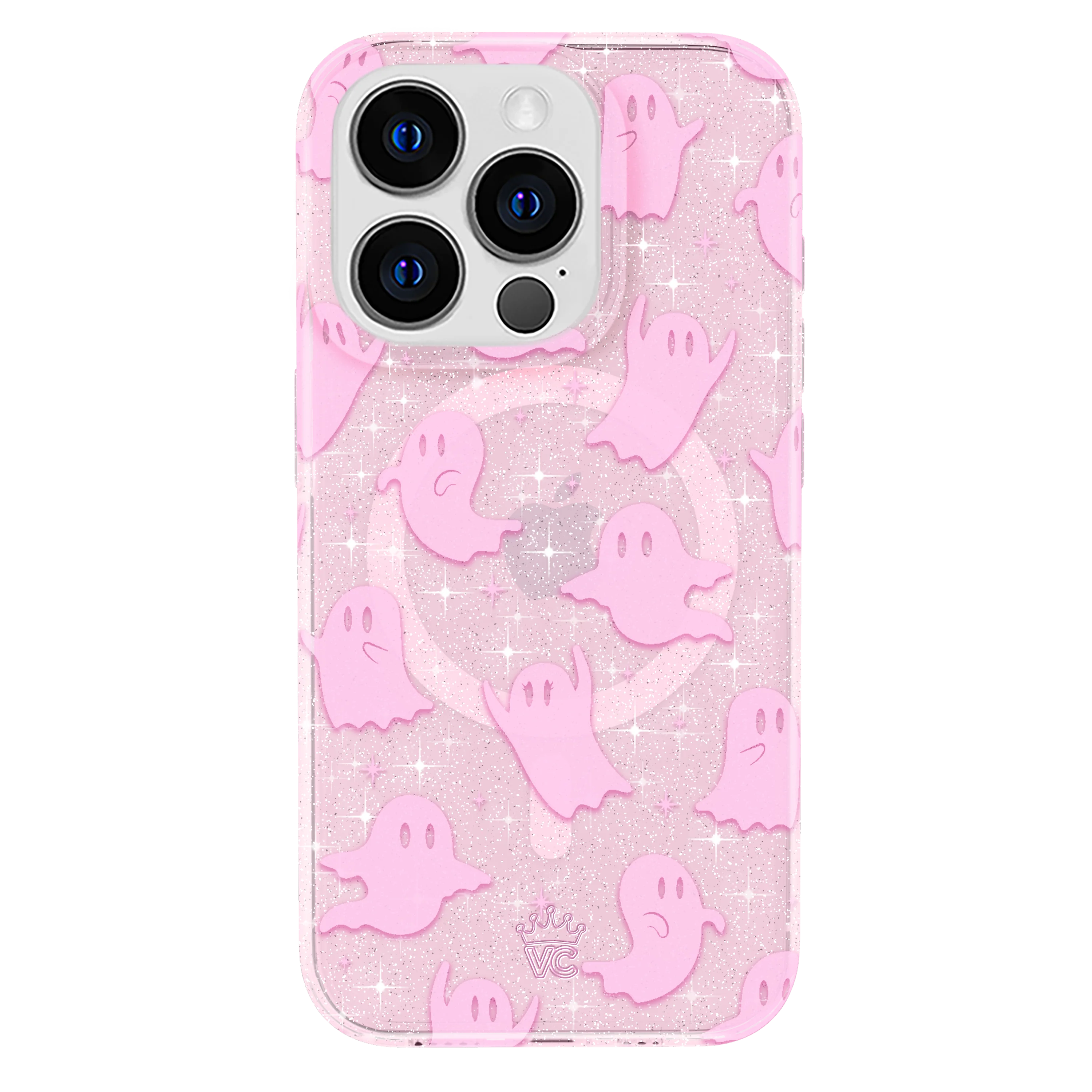 Ghosted Pink Glitter iPhone Case - Image 46