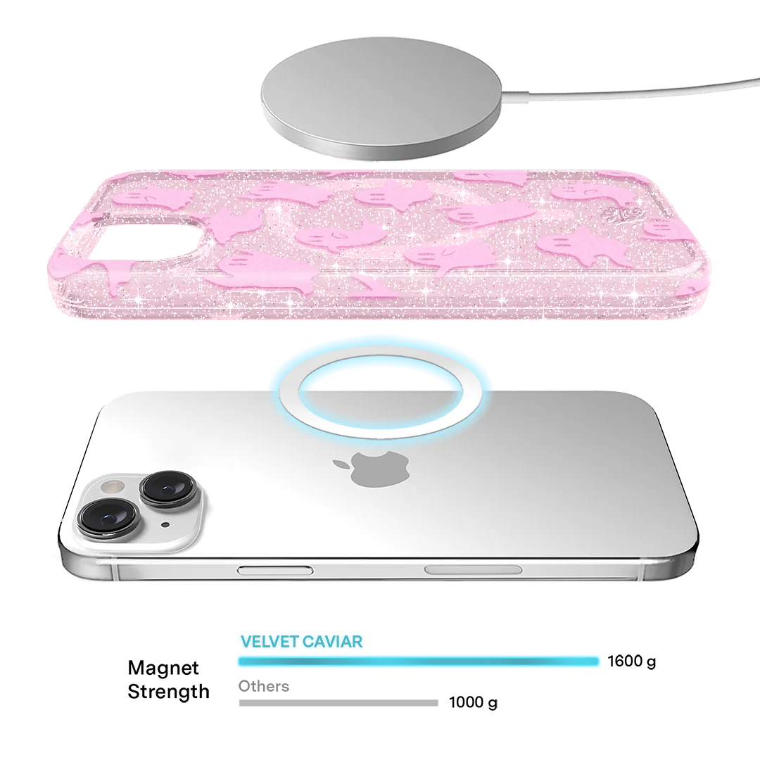 Ghosted Pink Glitter iPhone Case - Image 53