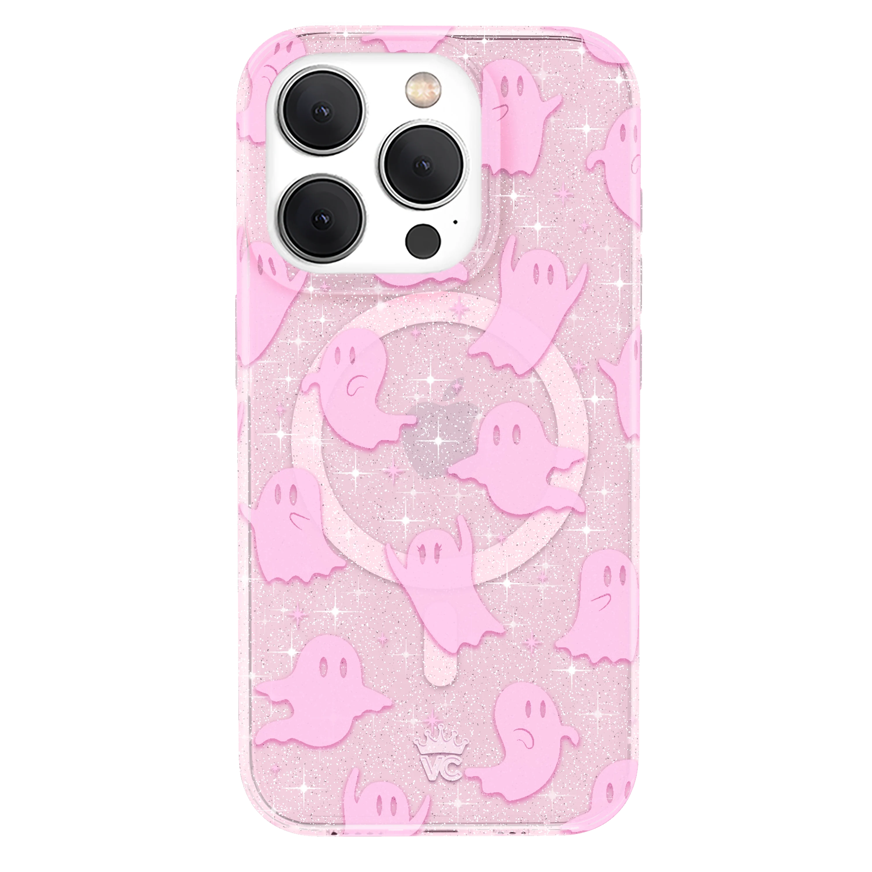Ghosted Pink Glitter iPhone Case - Image 6