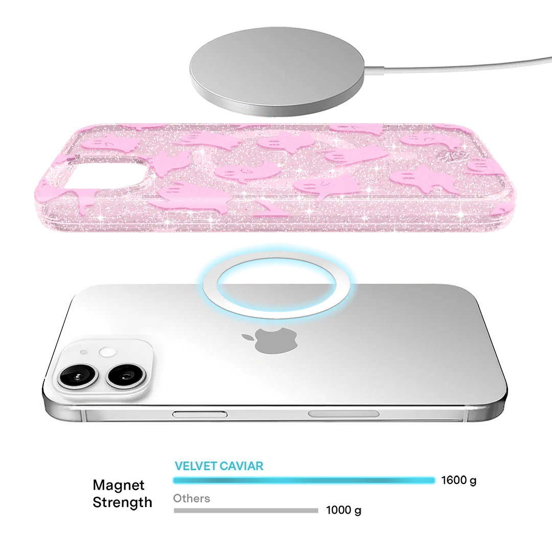Ghosted Pink Glitter iPhone Case - Image 73
