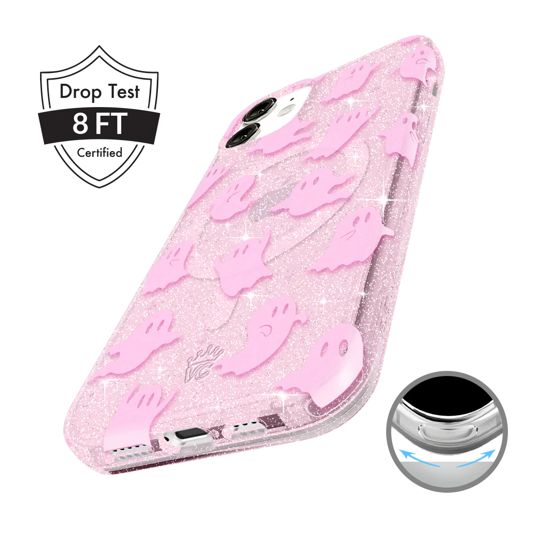 Ghosted Pink Glitter iPhone Case - Image 78