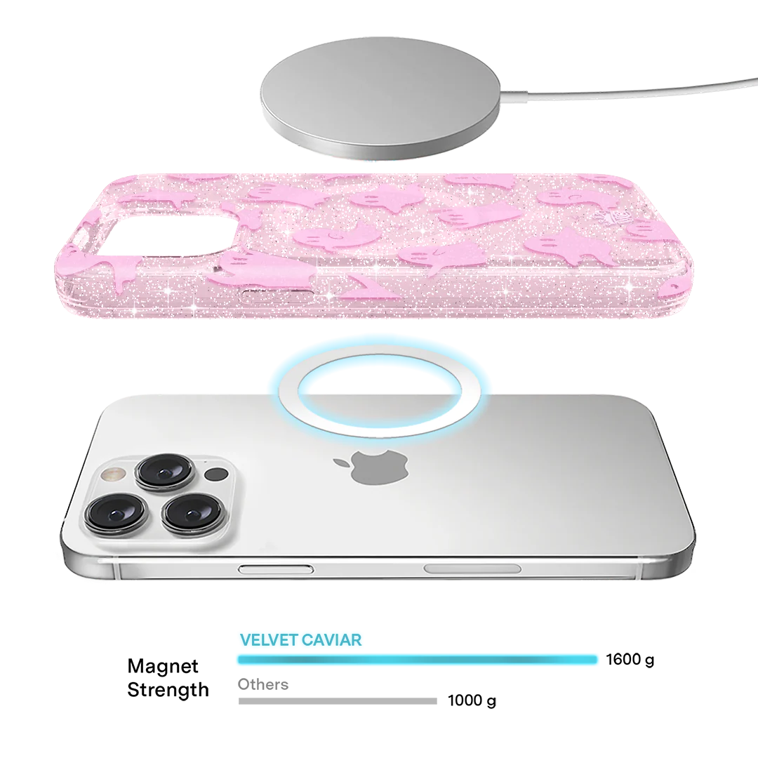 Ghosted Pink Glitter iPhone Case - Image 8