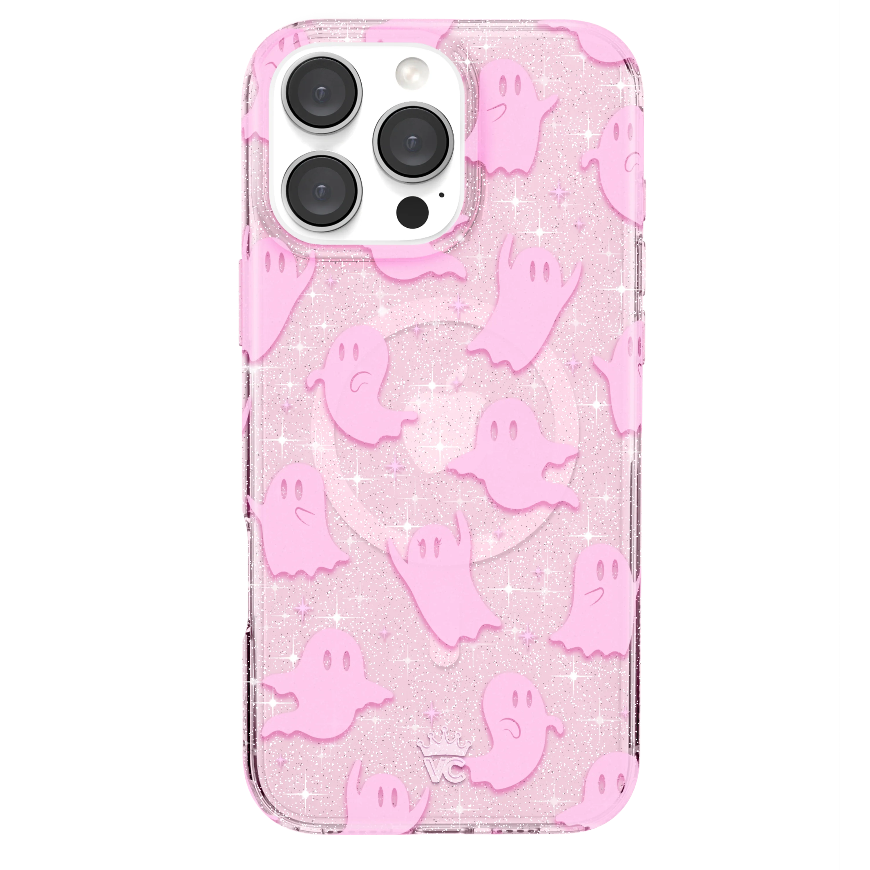 Ghosted Pink Glitter iPhone Case - Image 81