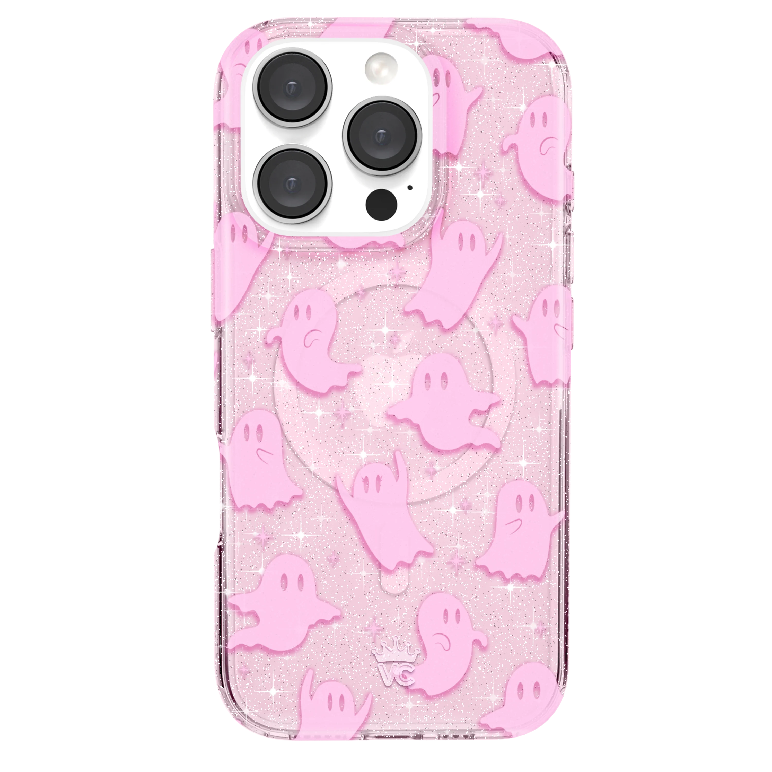 Ghosted Pink Glitter iPhone Case - Image 86