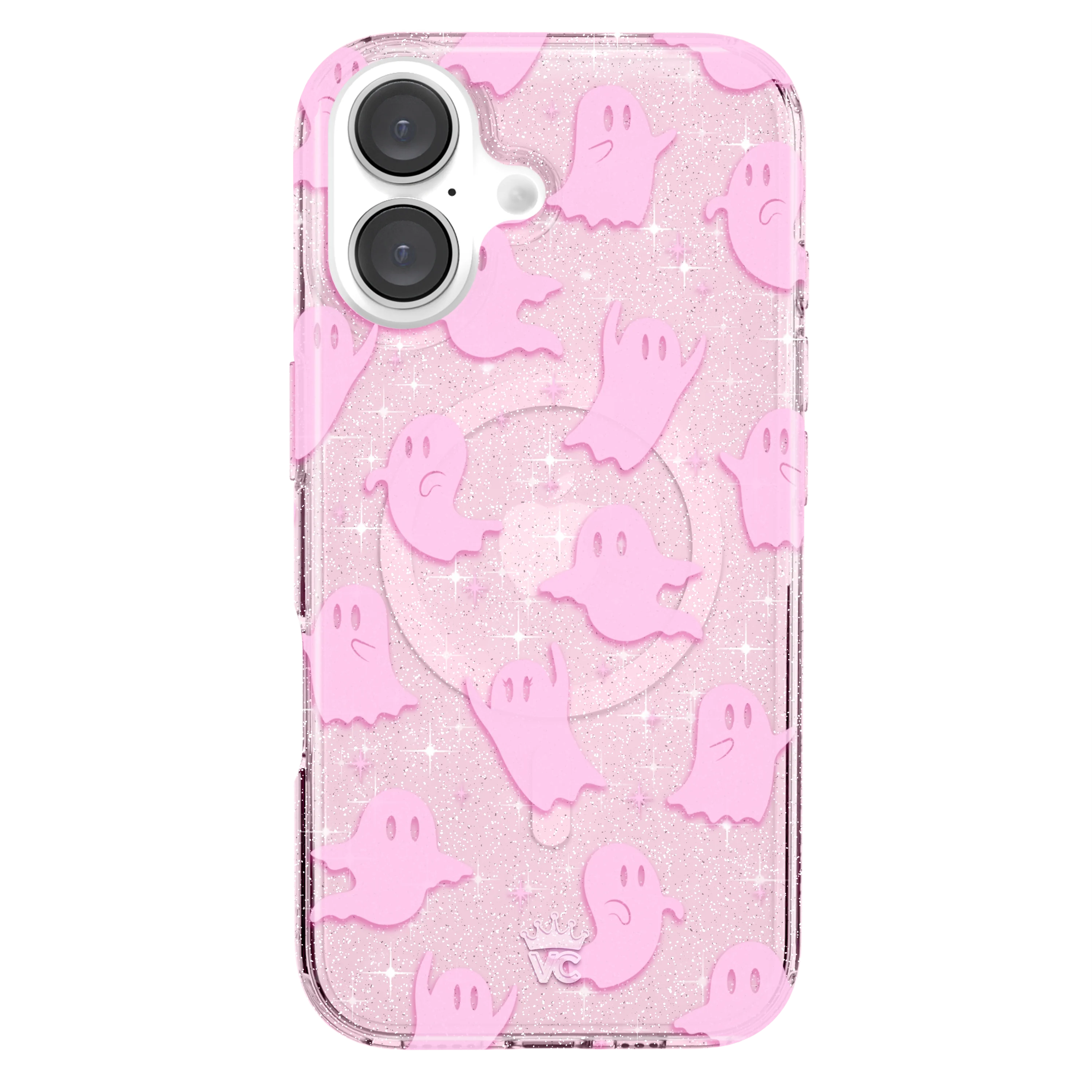Ghosted Pink Glitter iPhone Case - Image 91