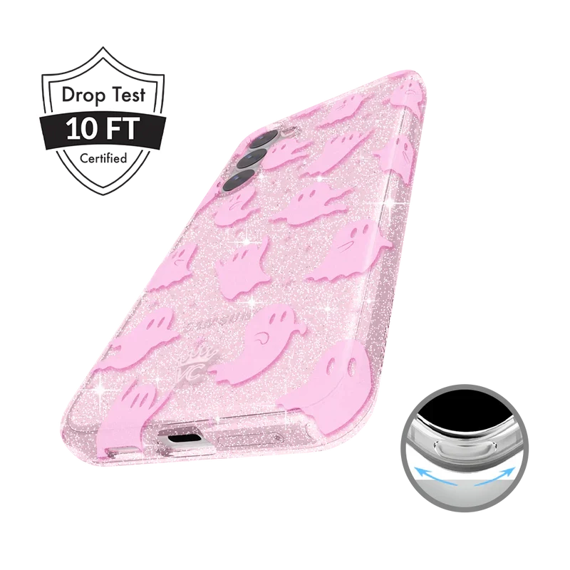 Ghosted Pink Glitter Samsung Case - Image 11