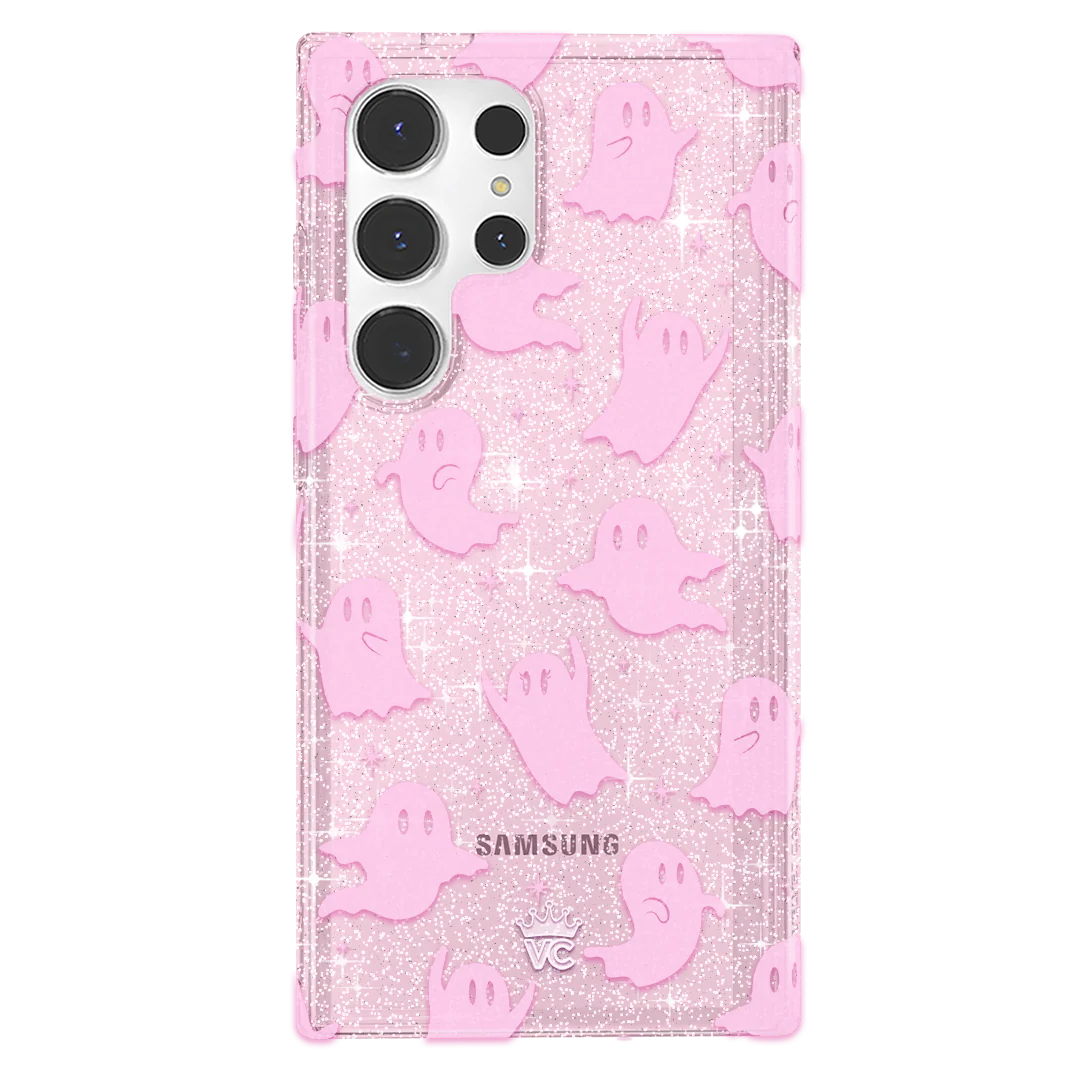 Ghosted Pink Glitter Samsung Case - Image 13