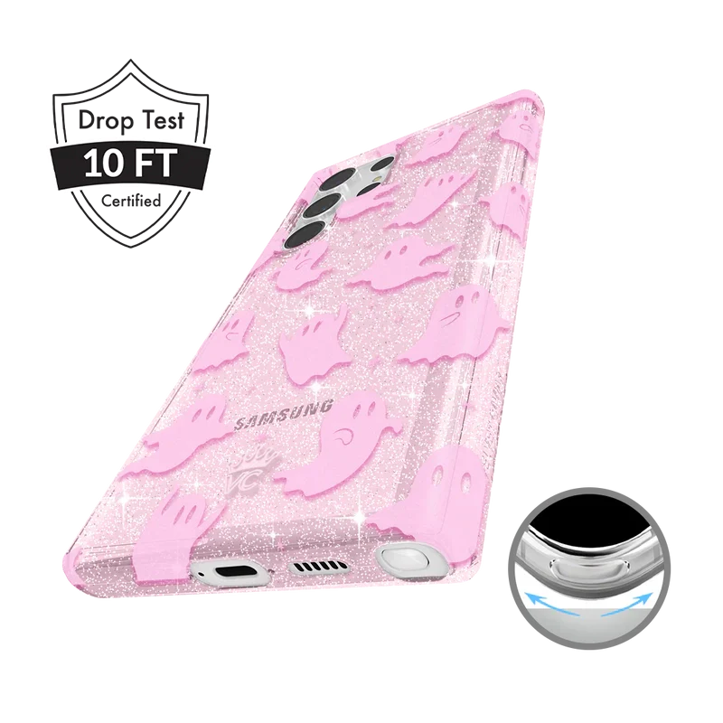 Ghosted Pink Glitter Samsung Case - Image 17