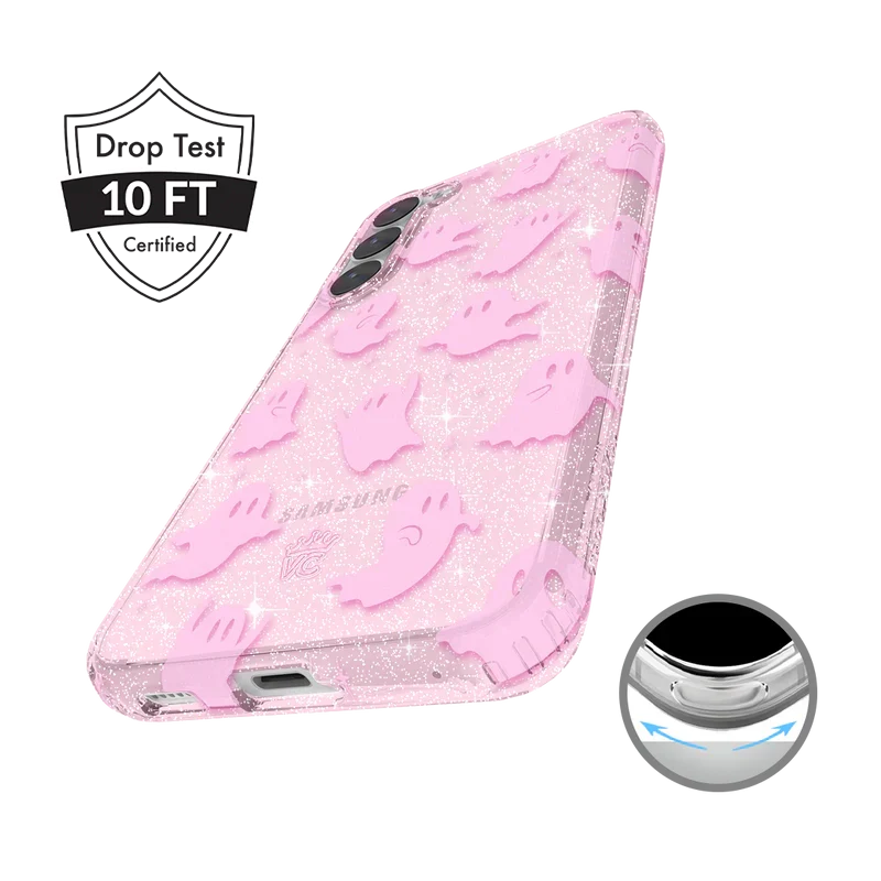 Ghosted Pink Glitter Samsung Case - Image 29