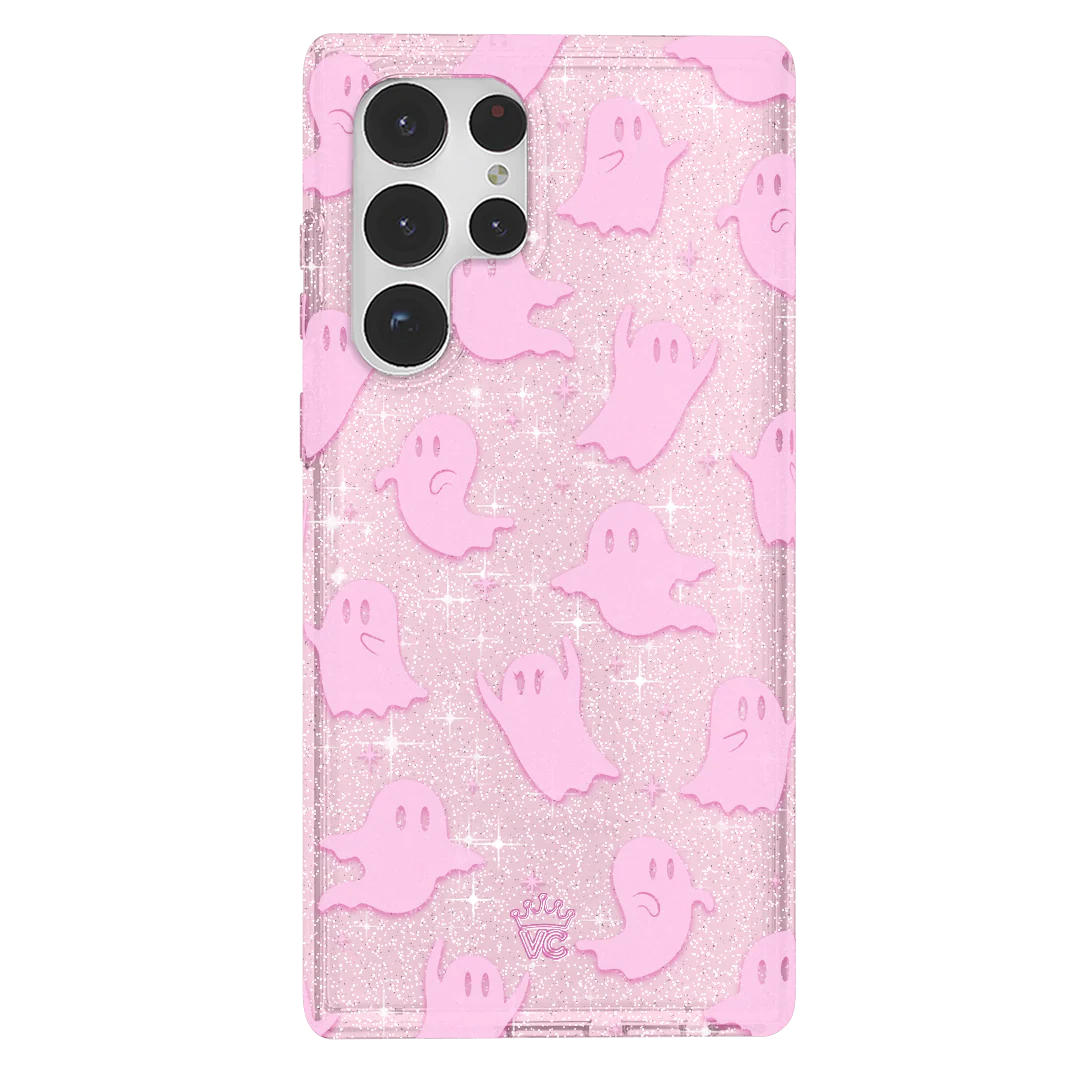 Ghosted Pink Glitter Samsung Case - Image 31
