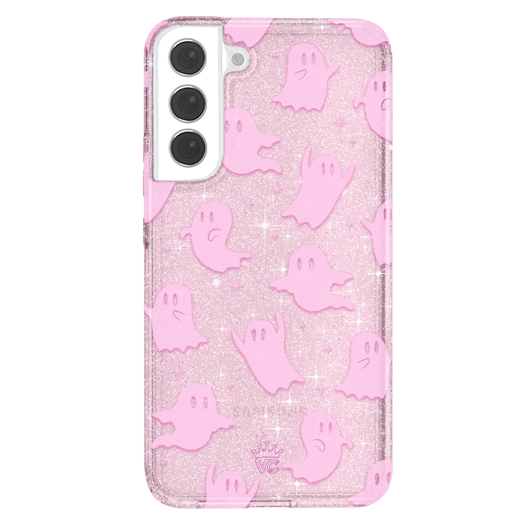 Ghosted Pink Glitter Samsung Case - Image 43