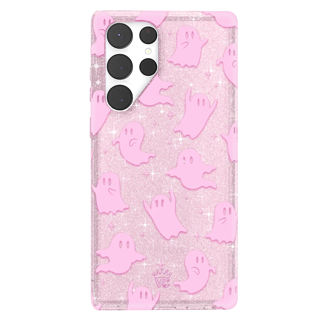 Ghosted Pink Glitter Samsung Case - Image 49